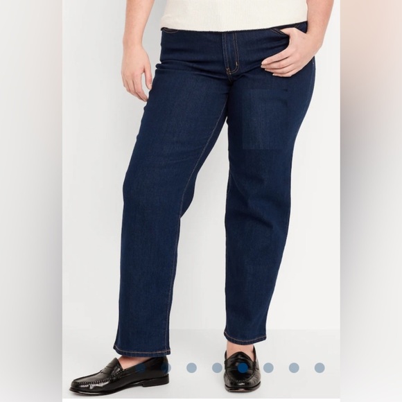 Old Navy High Waisted Straight Jeans Size 14 - Picture 1 of 6